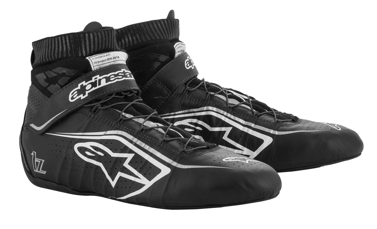 Alpinestars Tech 1-Z V2 Shoes Black White Silver 37